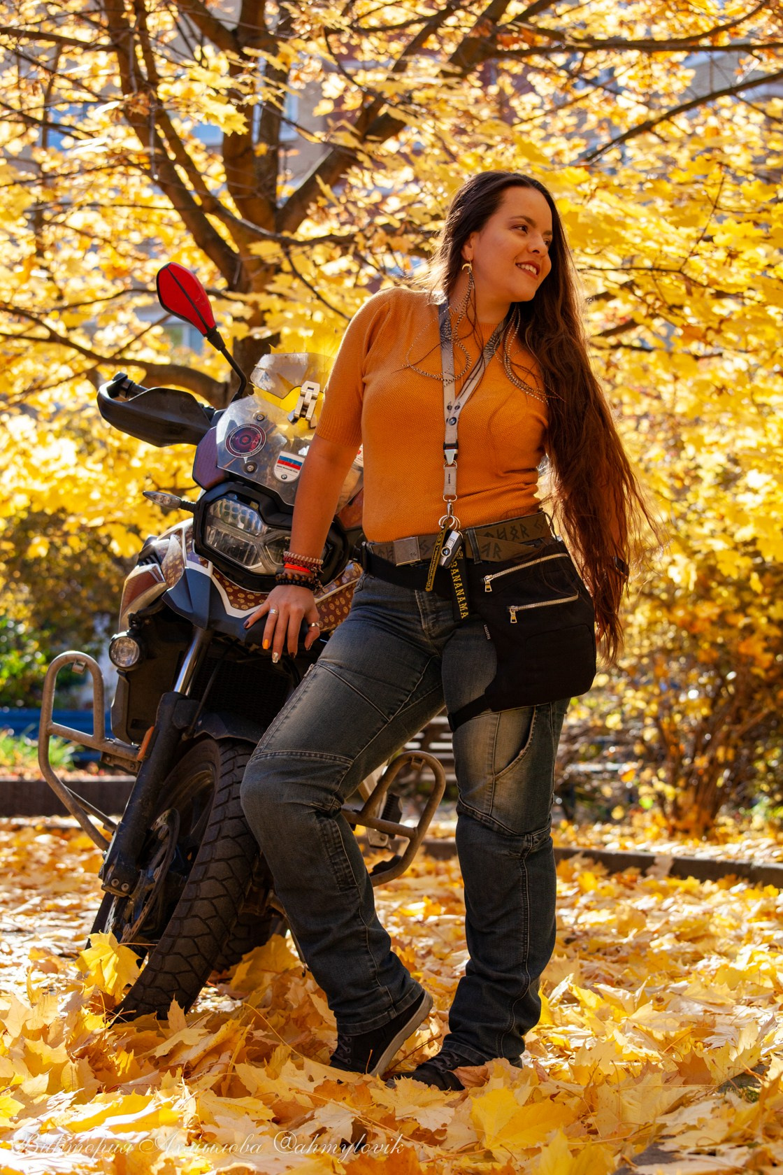 Маша Печенька (BMW GS1200). Виктория Ахмылова. Фотограф в Москве