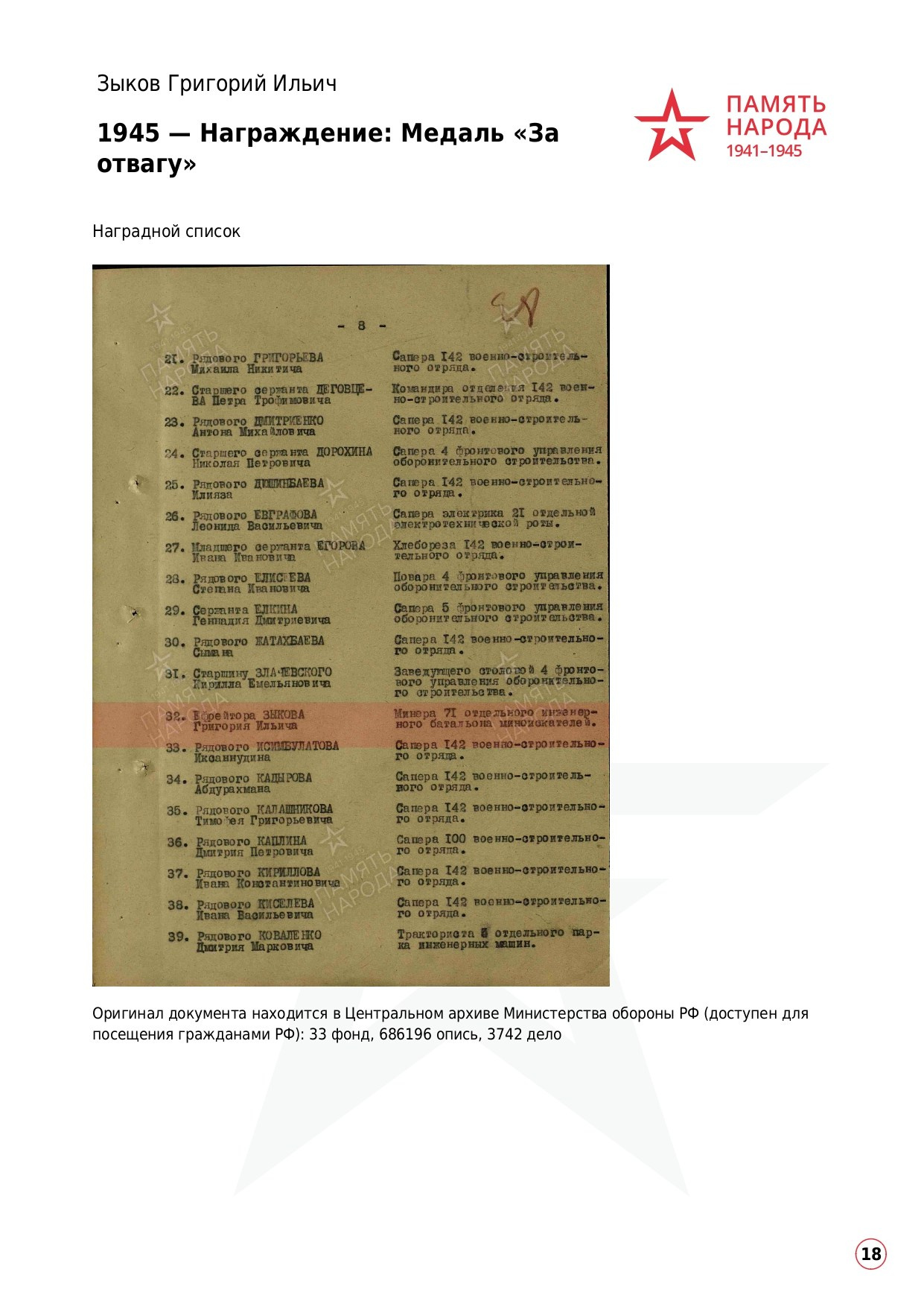 Зыков Григорий Ильичч, 1905 г. р. красноармеец; ефрейтор,. НРОО КЦ "Собаковод"