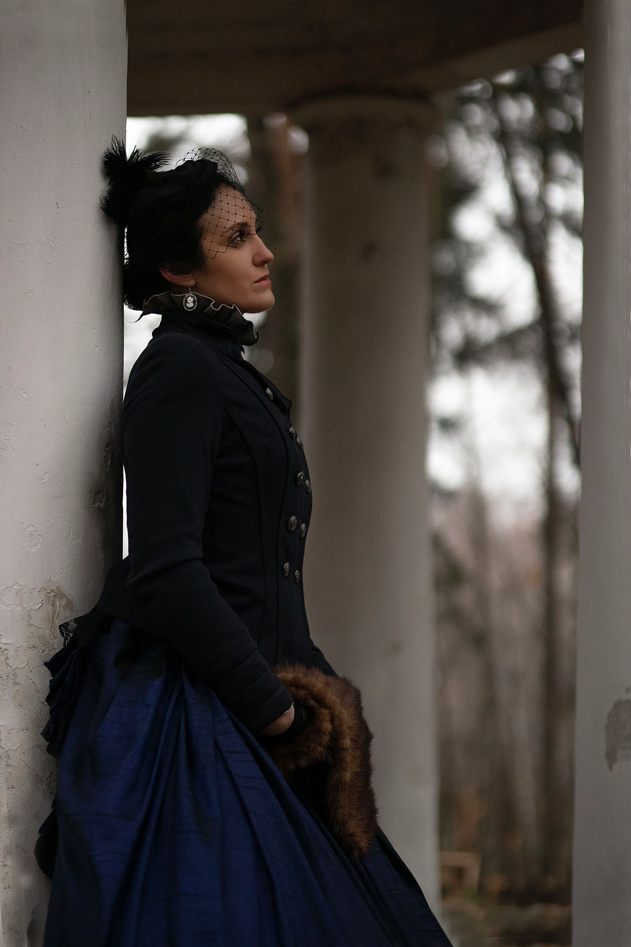 Мария. Прогулка. Художественная винтажная фотография