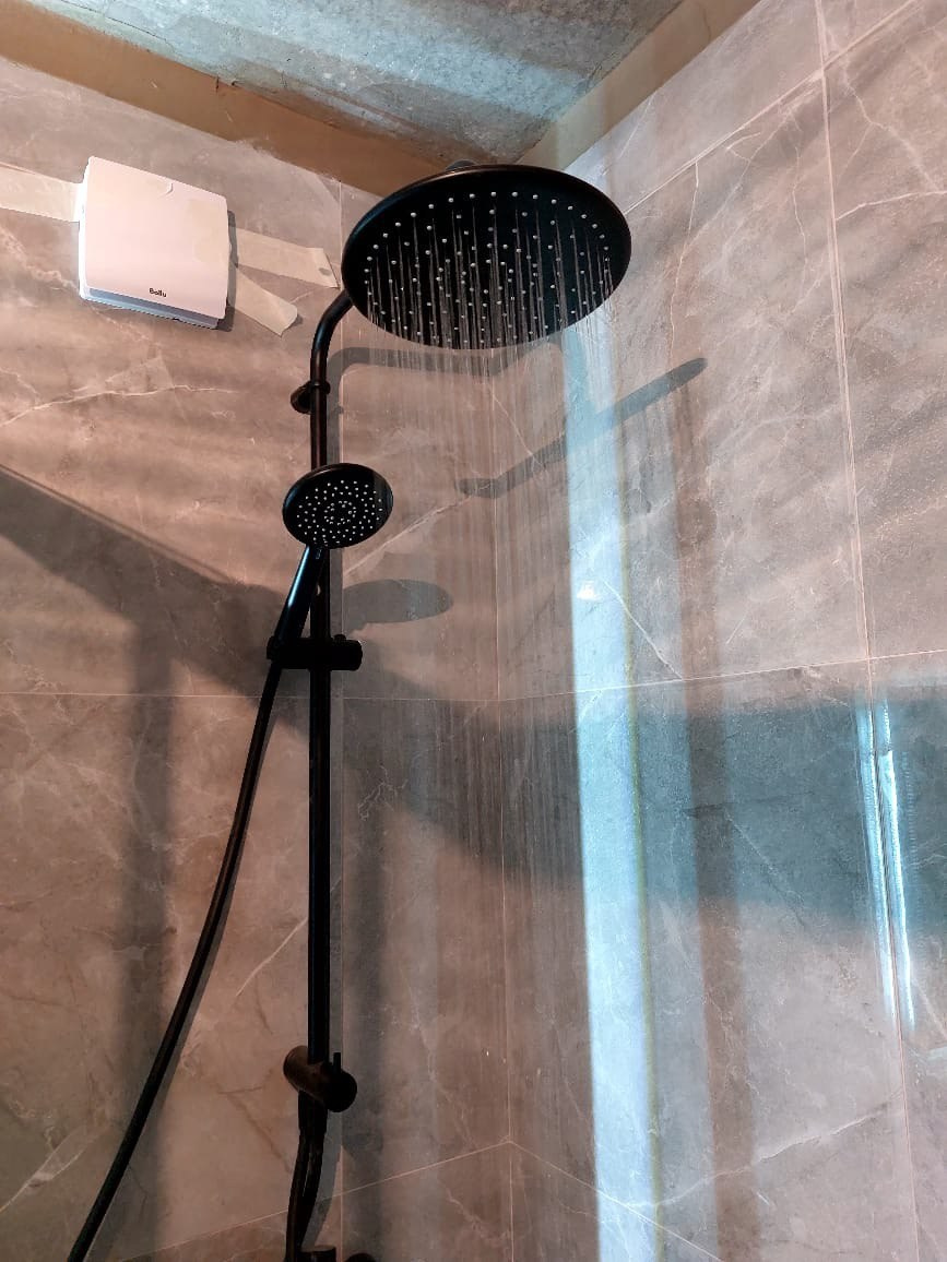 Ванная комната (д. Царево ул. П. Гаврилова д. 2). Ремонт санузла, туалета, ванной под ключ в Казани. Укладка плитки