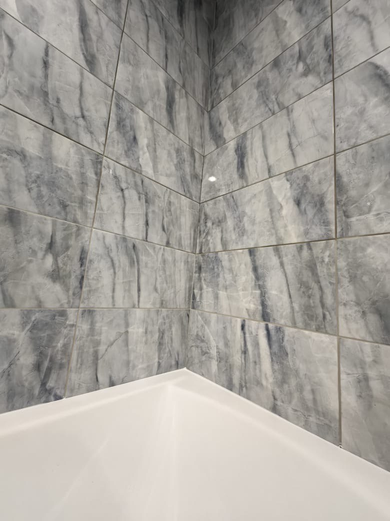 Ванная комната (ул. Ямашева д. 90). Ремонт санузла, туалета, ванной под ключ в Казани. Укладка плитки