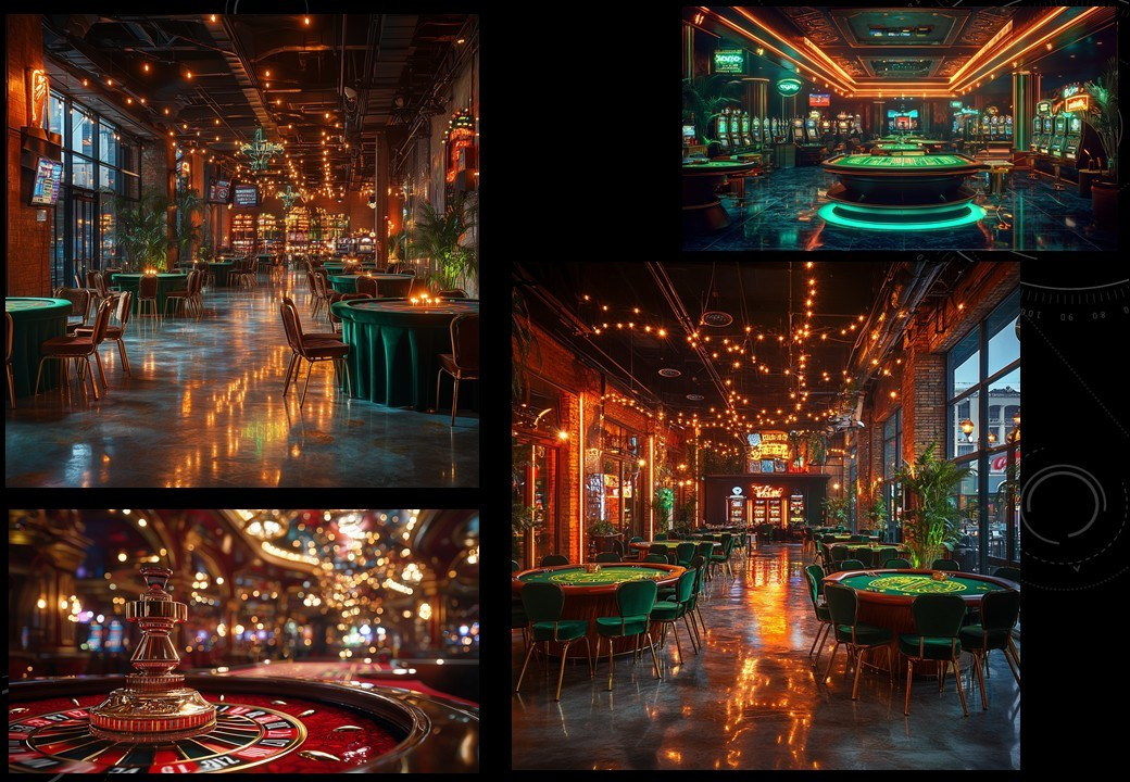 Концепция декора для корпоративного мероприятия в стиле «Лас-Вегас» для LAZAR DECOR. Главная