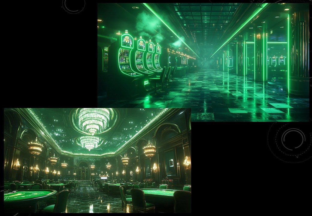 Концепция декора для корпоративного мероприятия в стиле «Лас-Вегас» для LAZAR DECOR. Главная