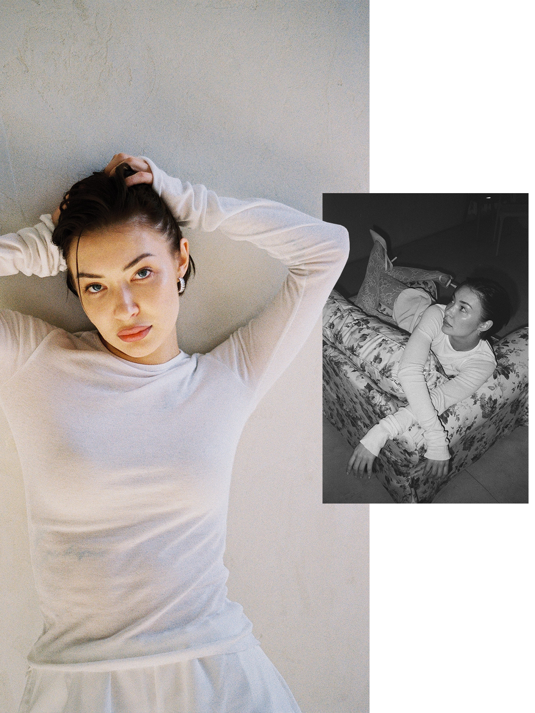 Очень нежная и красивая фотосессия на пленку в студии. Плёночный фотограф Москва, Саша Звук