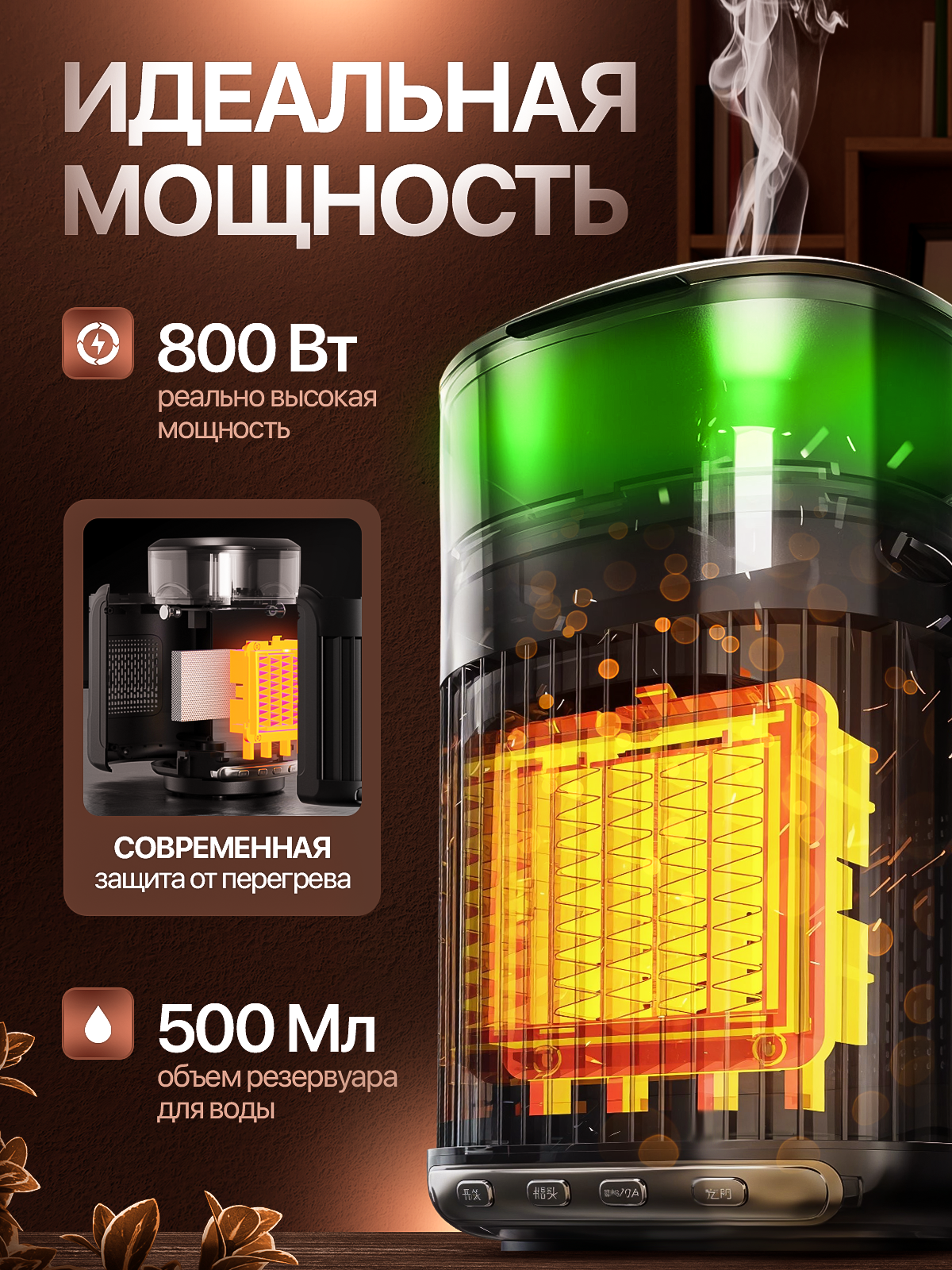 Обогреватель. Дизайн карточек для маркетплейсов