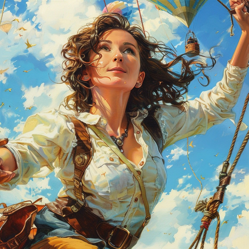 Нейрофотосессия для Марины. Сказочный образ девушки на шаре. ФотоХудожник Харитонова Ирина г. Санкт-Петербург