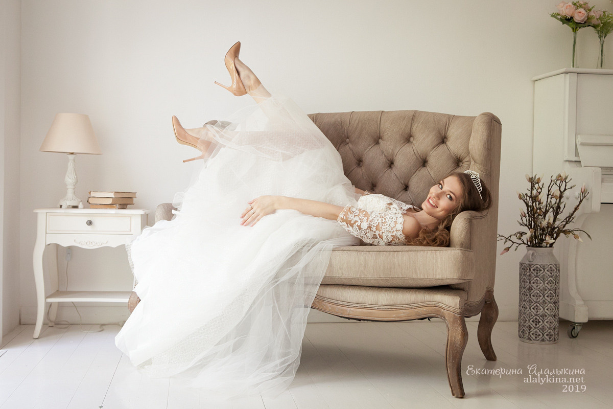 Невеста в студии. Детский и семейный фотограф в Москве СВАО Екатерина Алалыкина