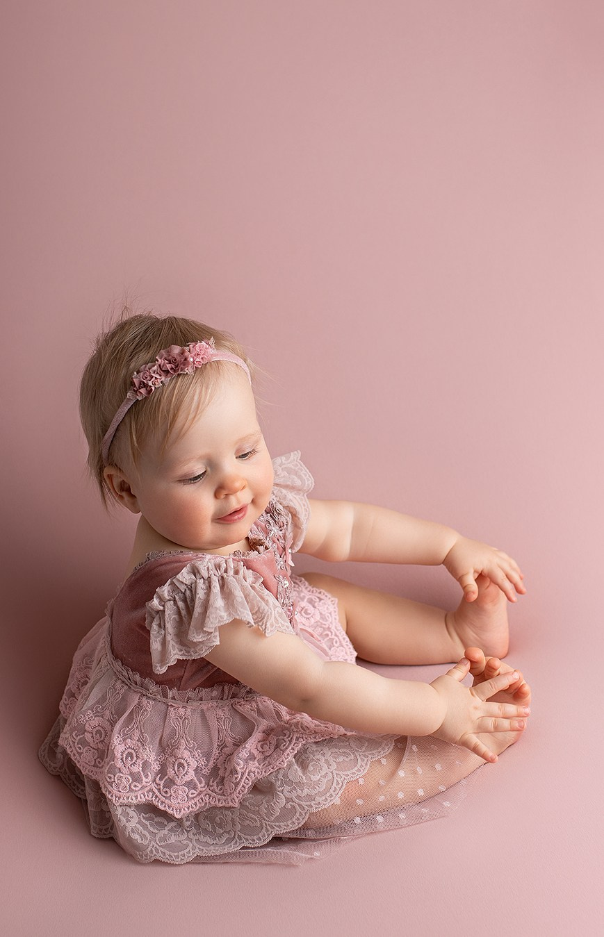 1 Годик Диане. Фотограф новорождённых и малышей до года в Москве и Московской области