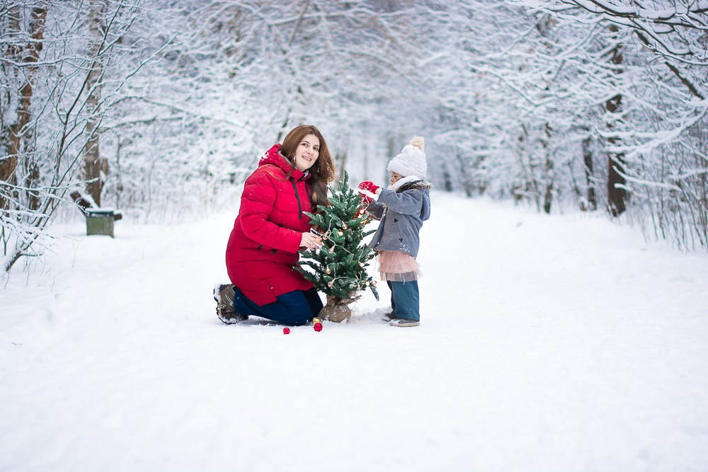 Зима в лесу. Фотосессия беременности — Крылова Натали — Москва