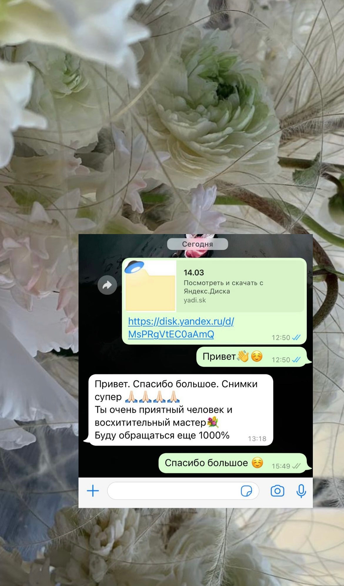 Отзывы. Фотограф Артапова Алёна москва