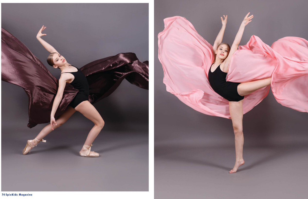 Шикарная детская фотосессия с парящей тканью. Фотограф в Подольске — Мария Бучнева