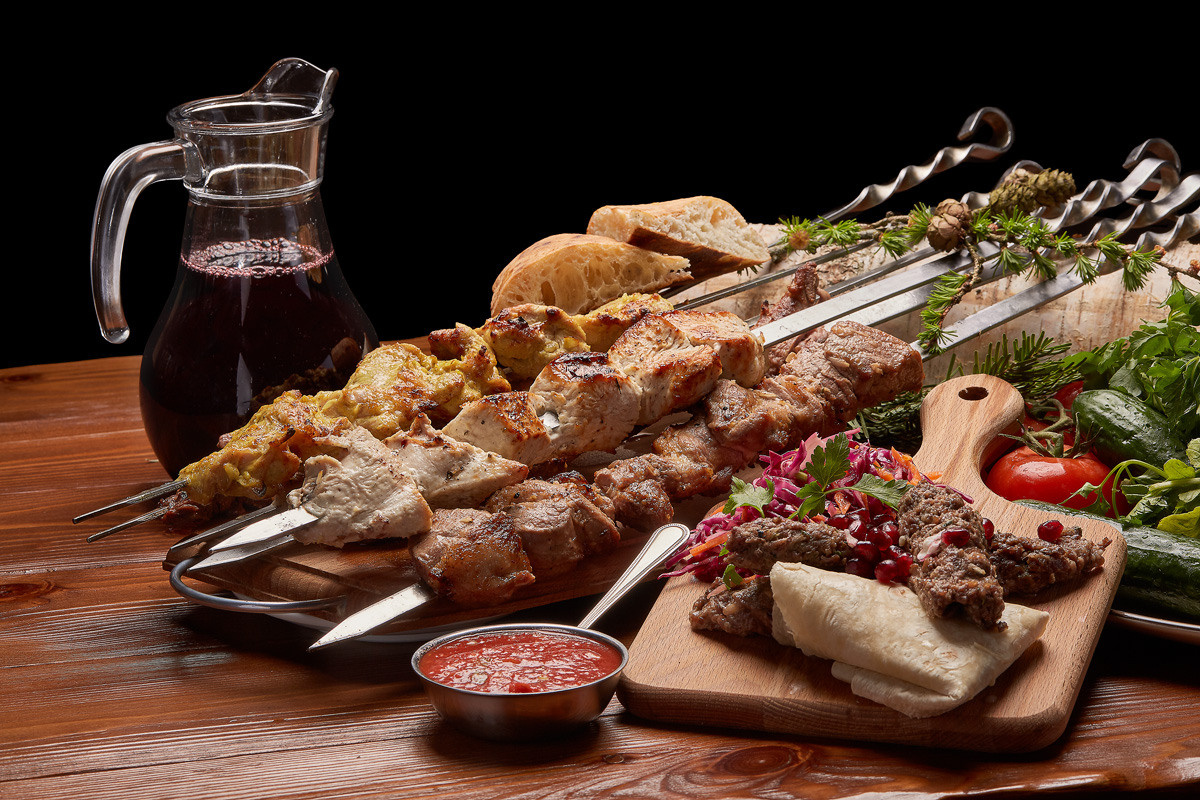 Фотосъемка шашлыков для меню кафе