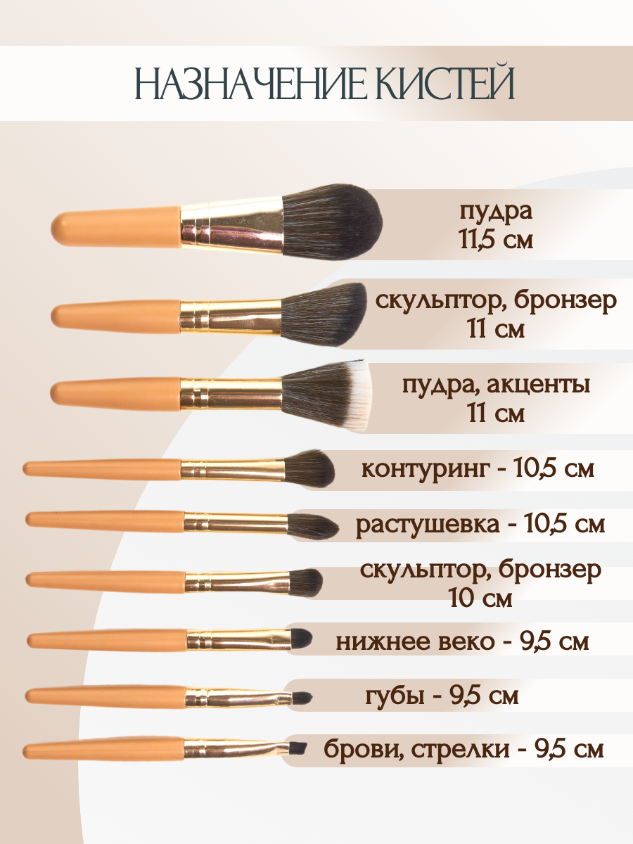 Кисточки для макияжа. Фотограф для маркетплейсов _ Уметбаева Залия