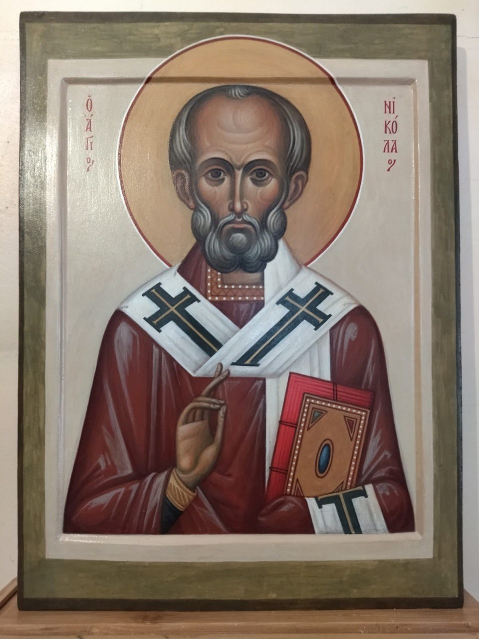 Свт. Николай Чудотворец. Авт. С. Акотчик, прот. Н. Чернышов. МАГДАЛИНА — мастерская церковного искусства