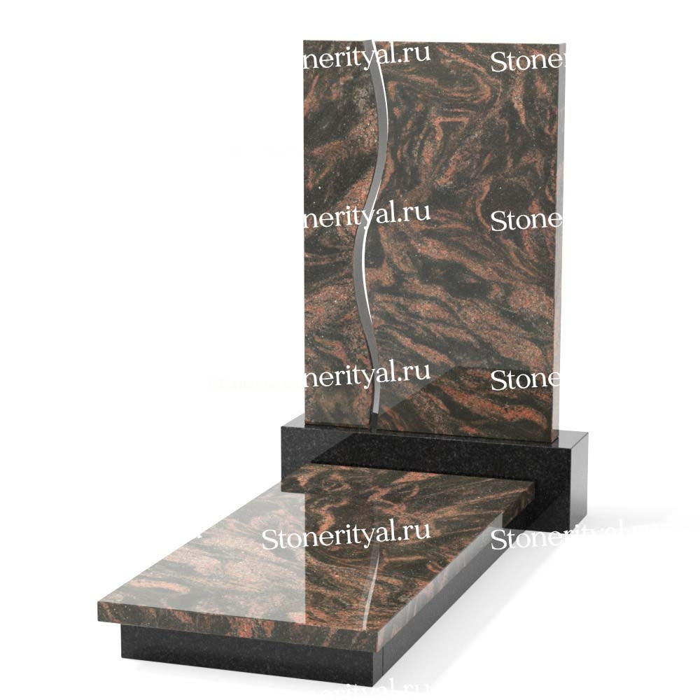 Комбинированные памятники на одного. Изготовление и установка памятников в Москве и МО