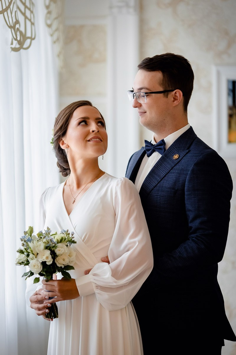 Жених и невеста. Портрет. Петергоф