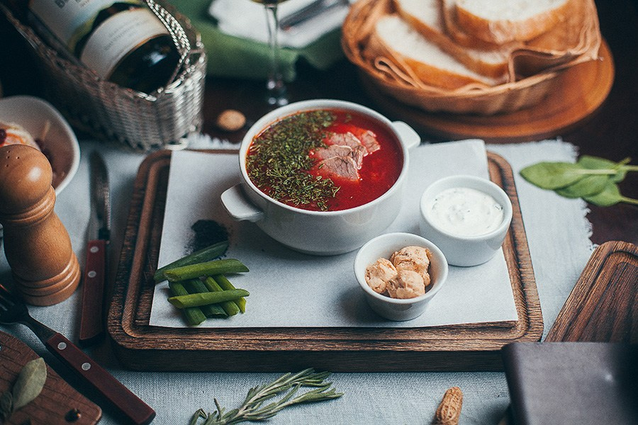 Съемка для ресторана Строганов-гриль