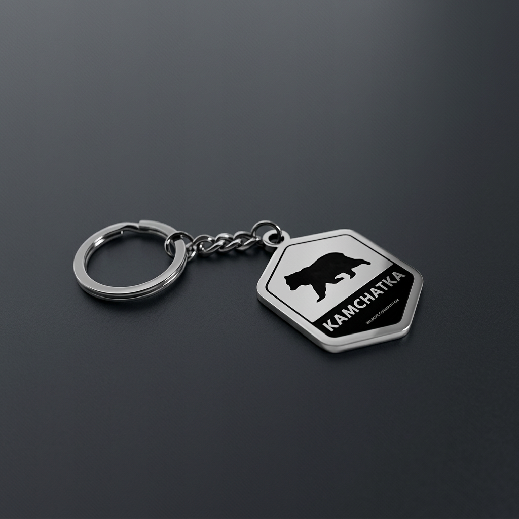 Сувенирный брелок из нержавеющей стали с гравировкой 