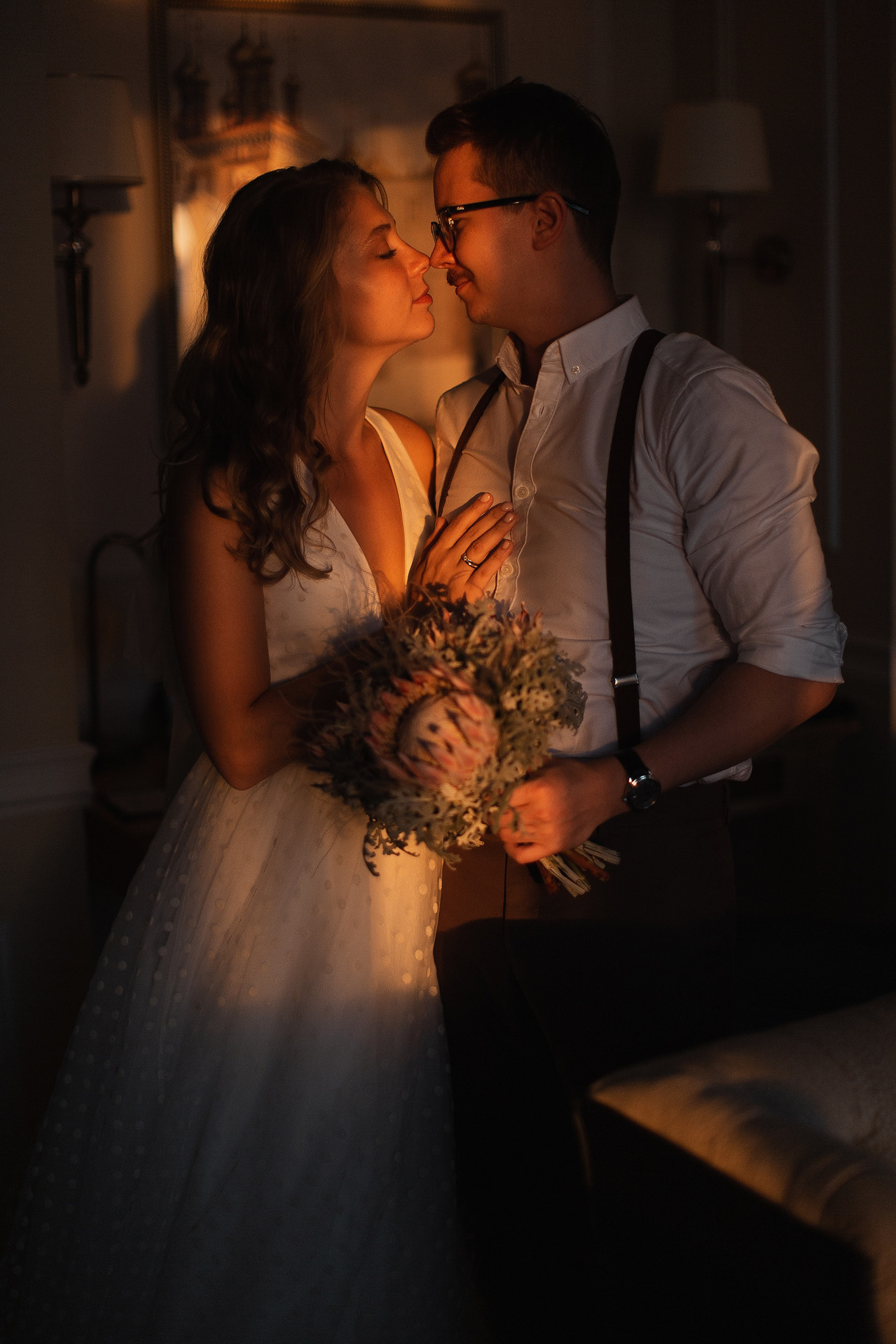  Прекрасные свадебные фотографии возле Капуцина