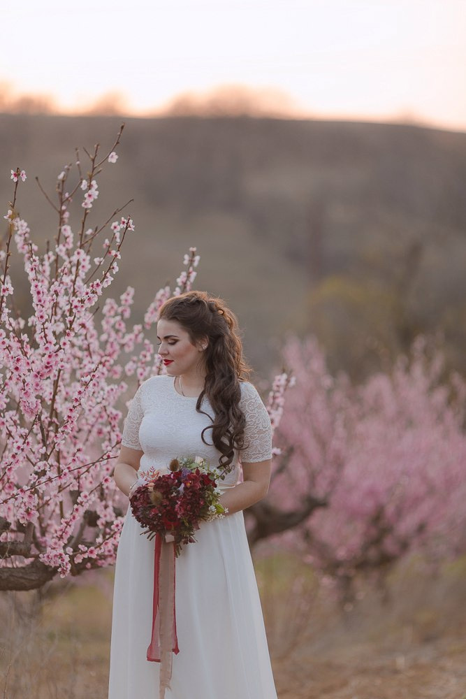 Нежный свадебный образ невесты