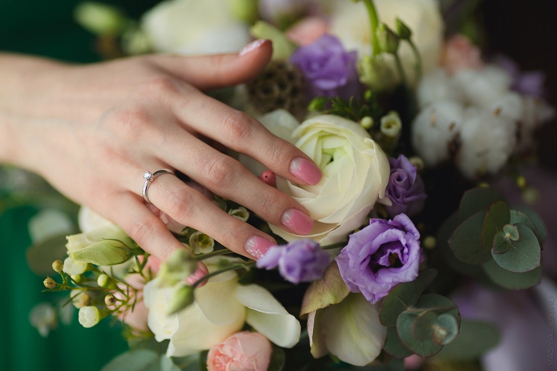 Светлые оттенки на свадебных фотографиях