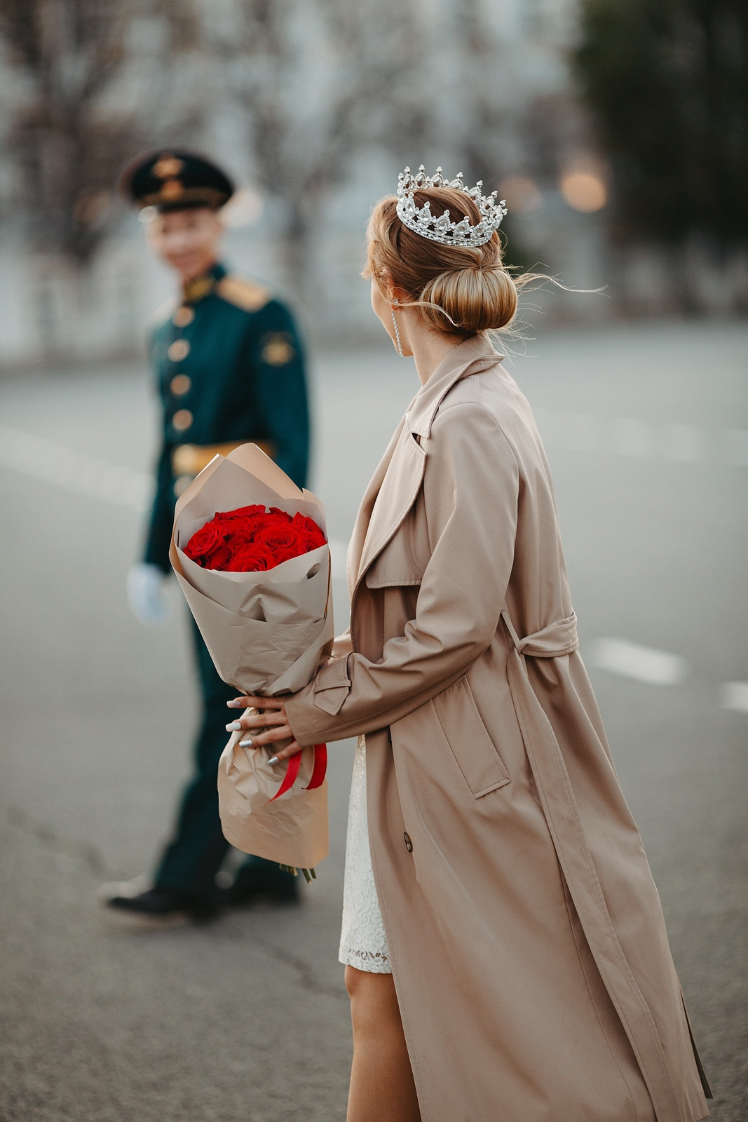 Пара в стиле ретро: свадебное платье и форма в Ярославле  