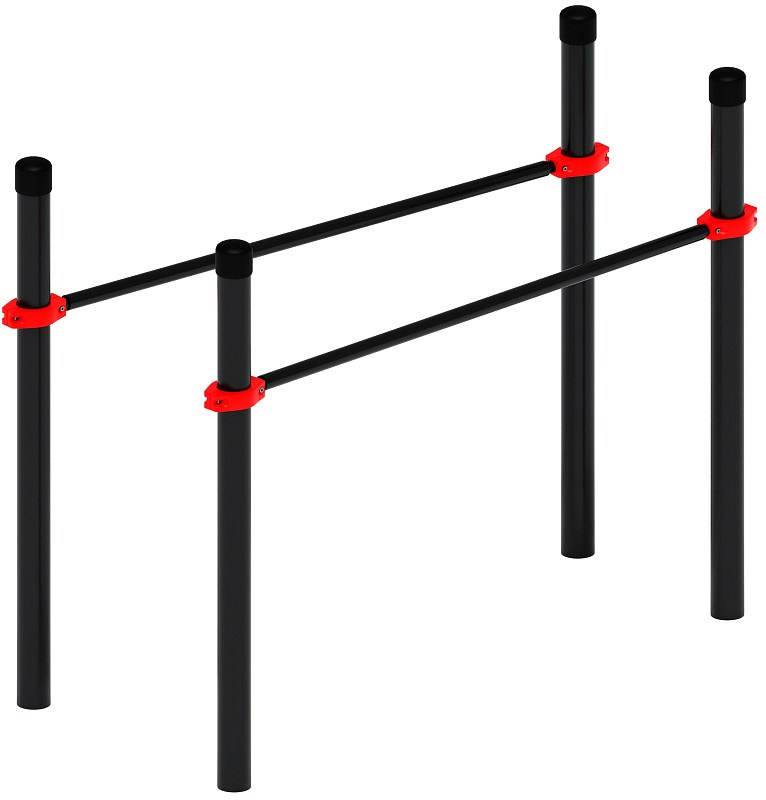 Воркаут ЛОВ 108 красный ВТ 102.09-01 Габариты (ШхДхВ):1960х940х1500 Зона безопасности, мм:4960х3940