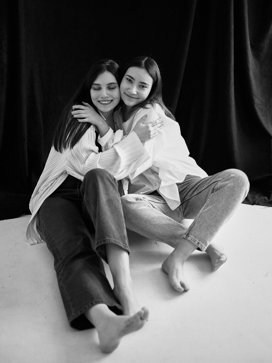 Семейная съемка в студии. Портретный фотограф в Санкт-Петербурге