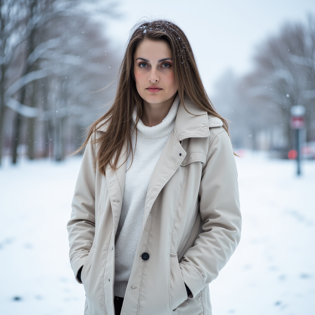 Зимняя фотосессия. AI-фотограф — Ольга Герман. Нейрофотосессии, уникальные цифровые портреты и образы будущего