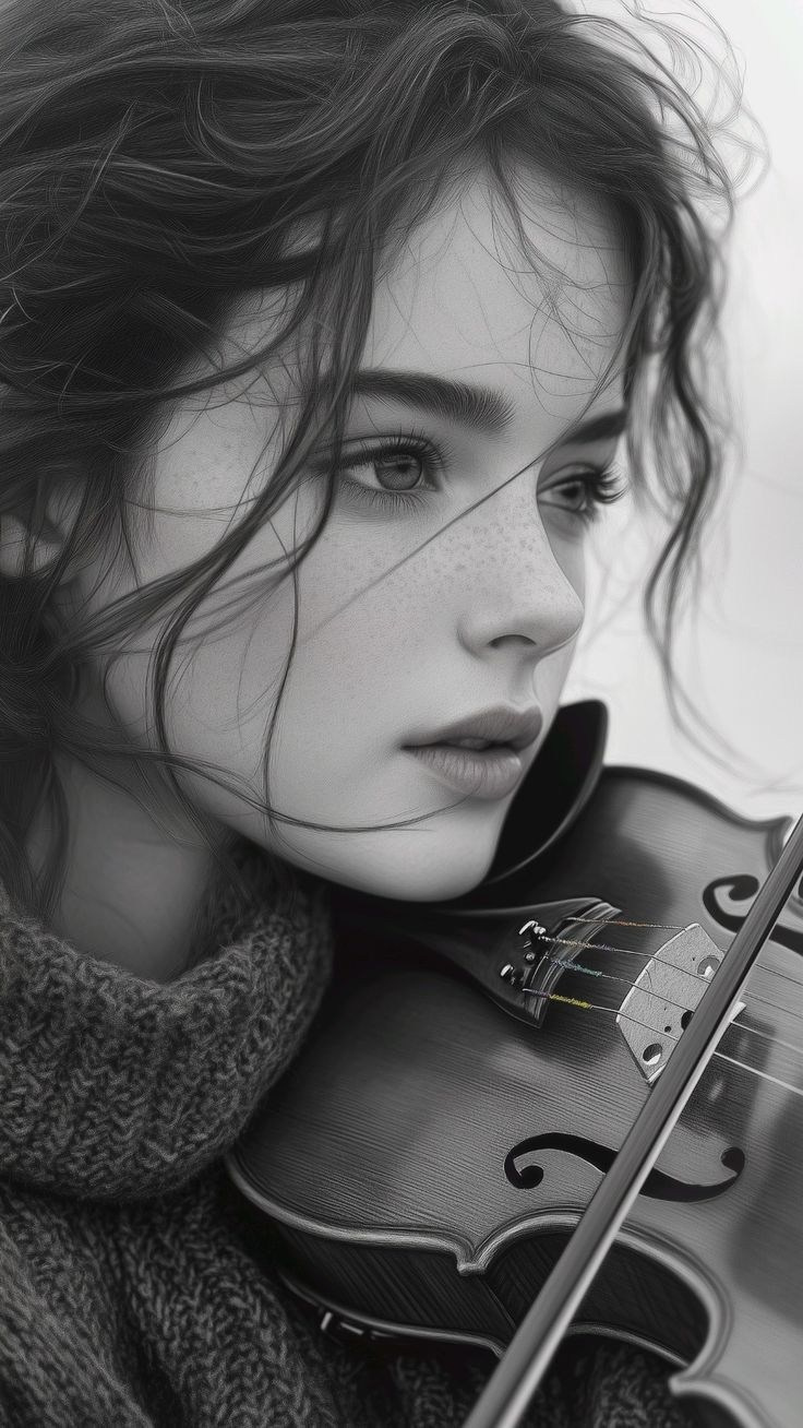 Скрипка и девушка. Фотограф в Екатеринбурге Юлия Ташлыцкая