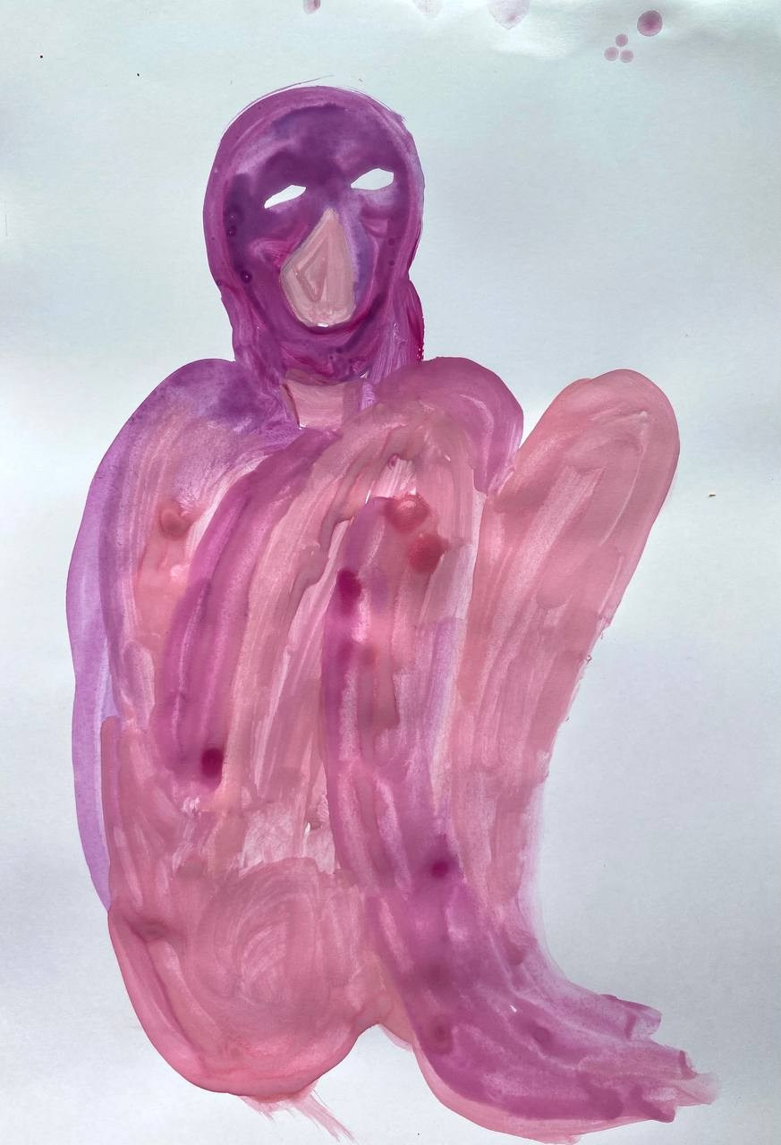 Папка с цветными работами А3. Лилия Ким. Междисциплинарный художник