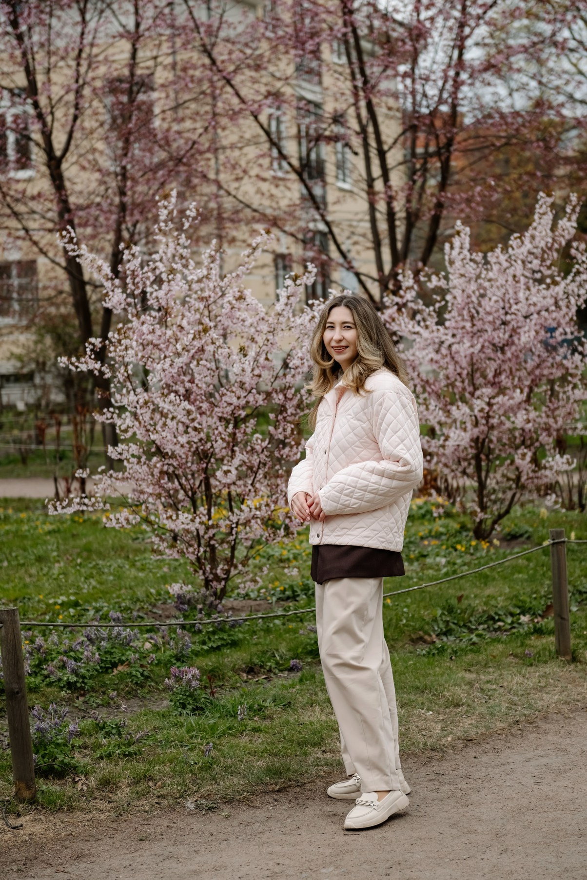 Марина с сакурой. Свадебный и семейный фотограф в Санкт-Петербурге Елена Худякова