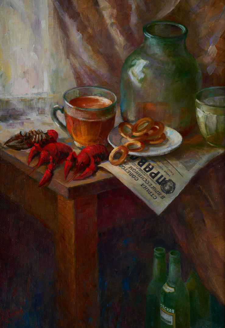 Утро в СССР. Холст, масло