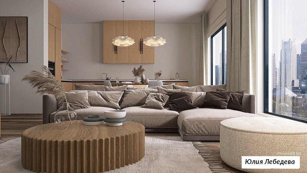 ЖК Спутник. Дизайнер интерьера Юлия Лебедева. Москва