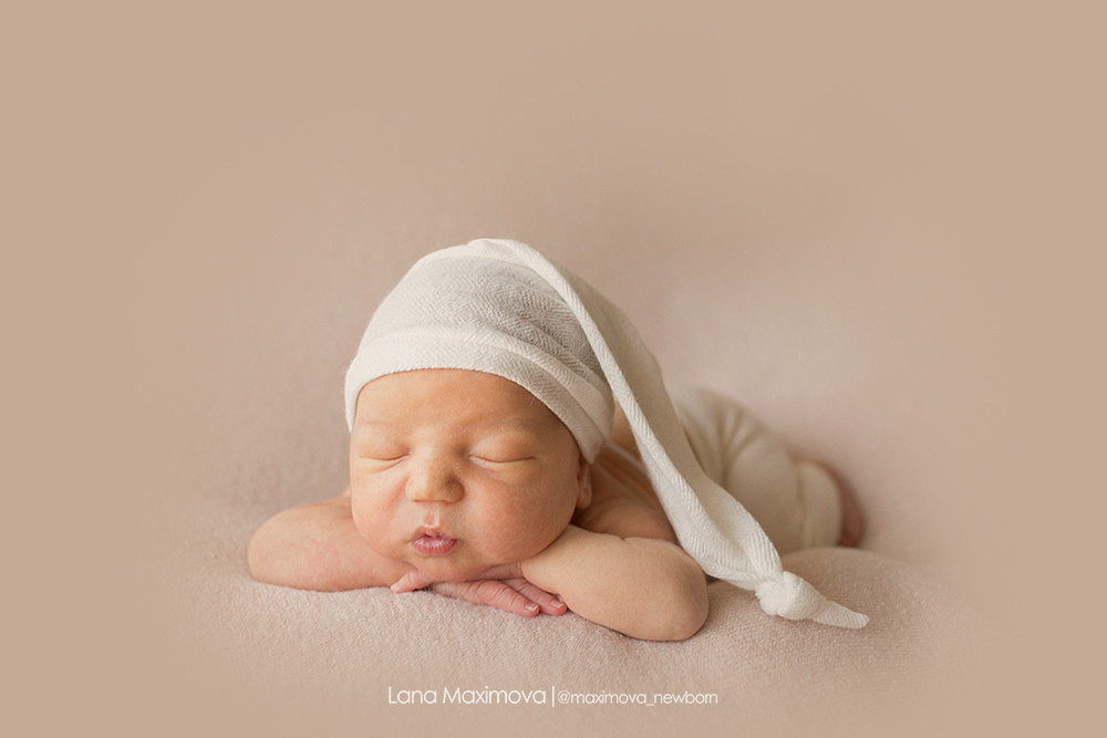 Фотосессия новорождённого. Фотограф новорождённых малышей и детский фотограф В Казани Лана Максим