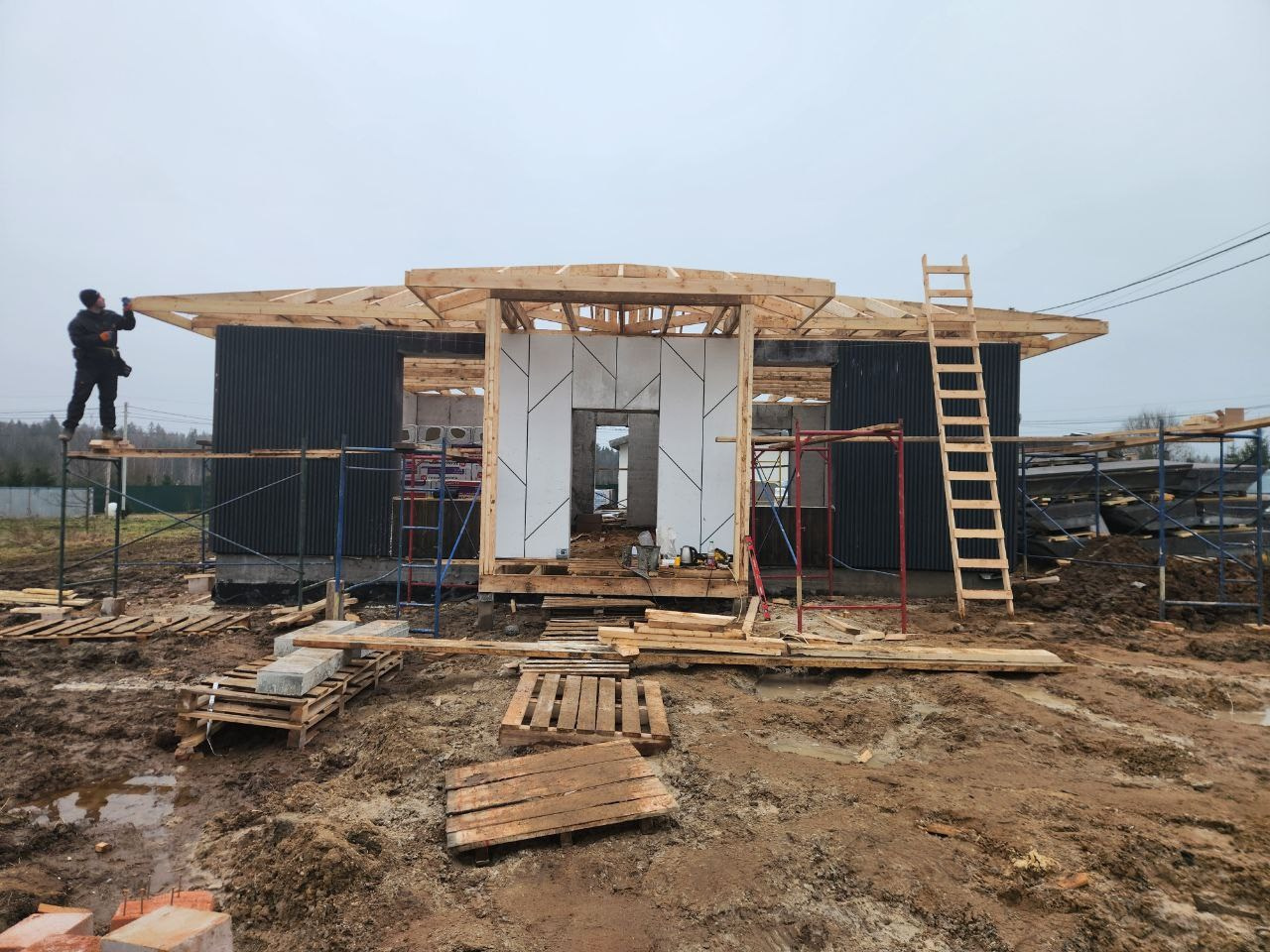 Фэмили 105, Московская Обрасть, МО Истра, д. Матвейково, КП Рижский парк. БыстроДом — капитальный дом за 7 дней!