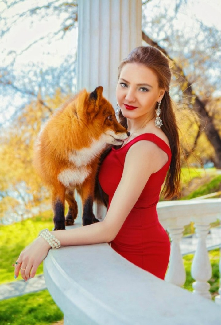 С животными. Фотограф Светлана