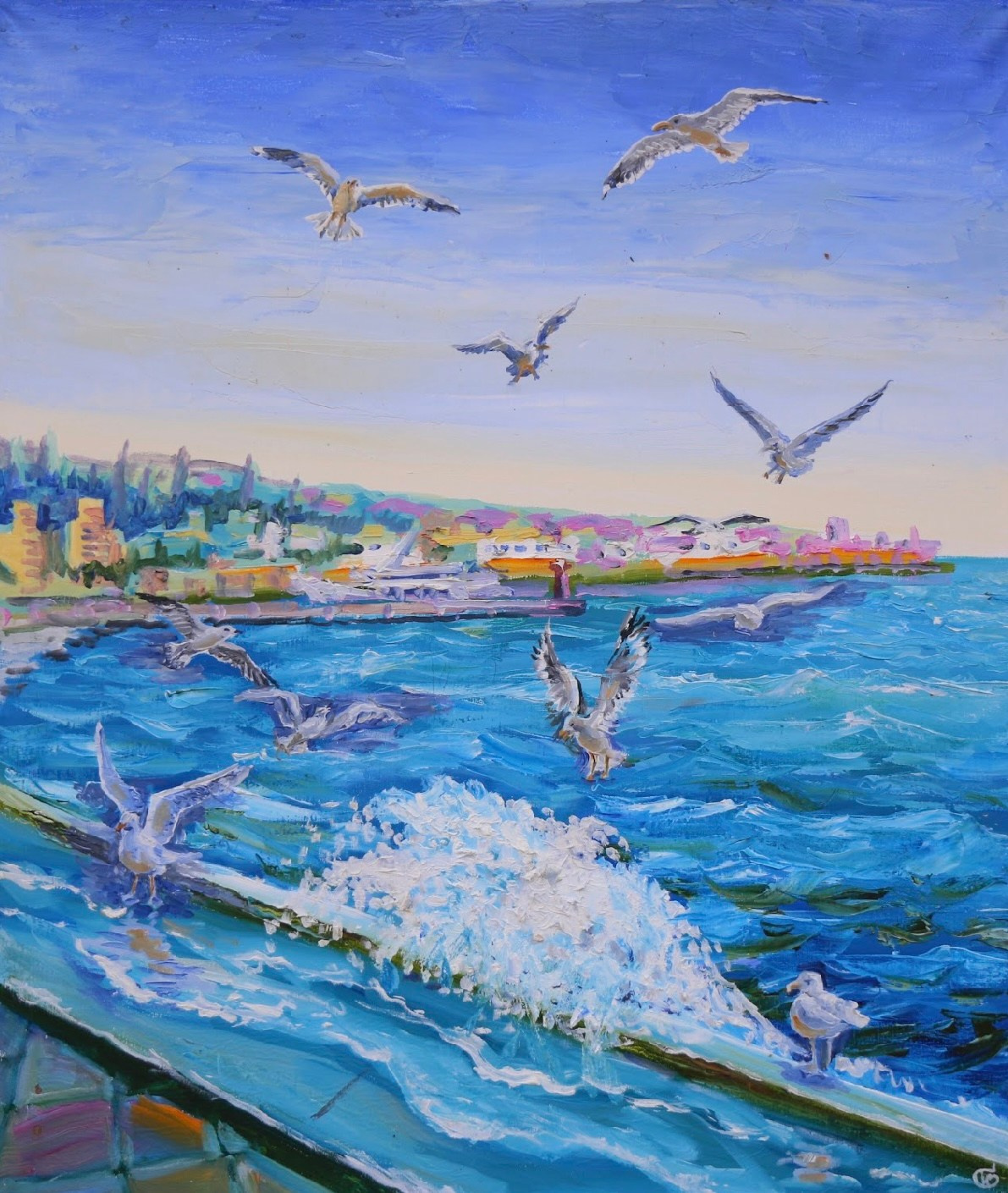 Морские пейзажи. Продажа картин маслом на холсте в г. Ялта