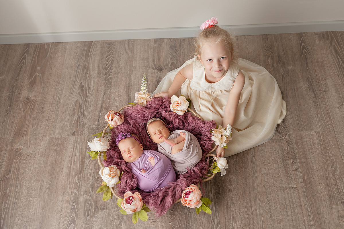 Многоняшки. Фотограф новорождённых в Самаре