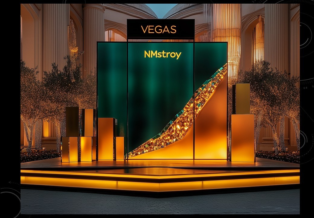 Концепция декора для корпоративного мероприятия в стиле «Лас-Вегас» для LAZAR DECOR. Главная
