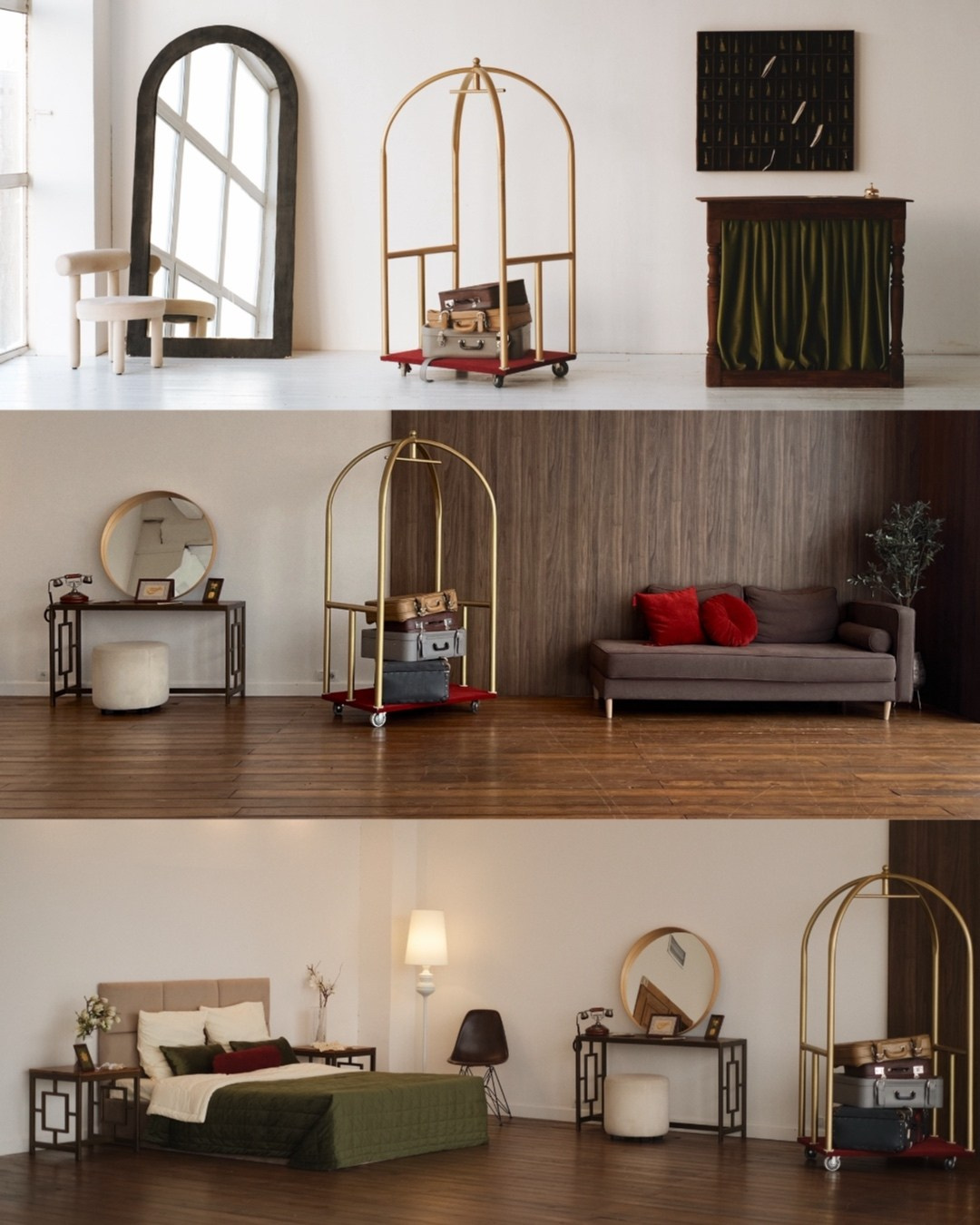 Фотостудия с винтажным интерьером. Женский фотограф. Новосибирск