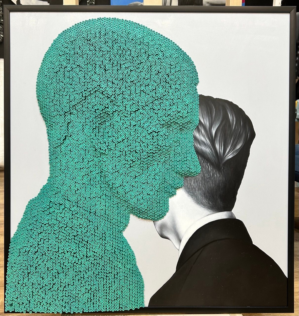 Аlter Ego 3, мдф/масло/саморезы, 95×90 см, 2023 год