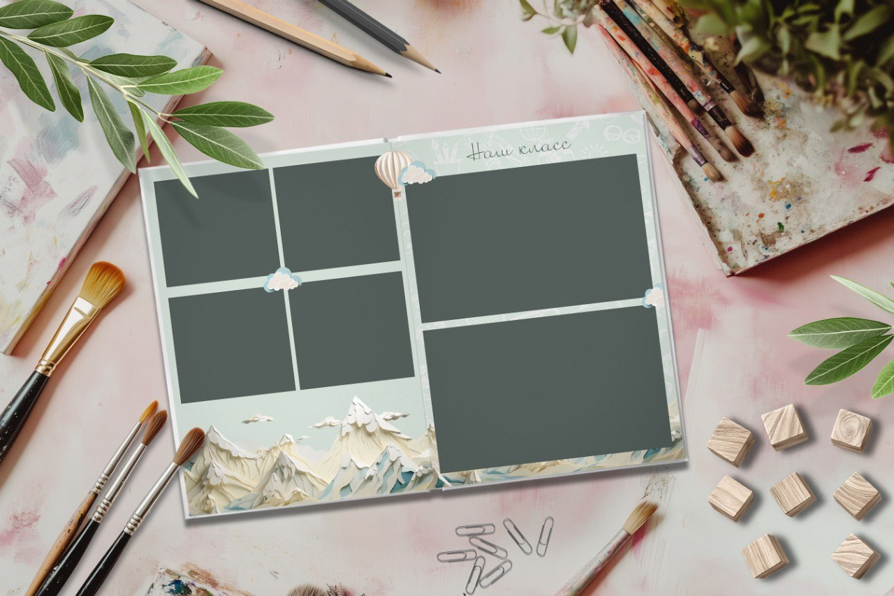 Дизайн «Бумажный корабль» Начальная школа. Выпускные Альбомы и Фотосессии п. Кавалерово