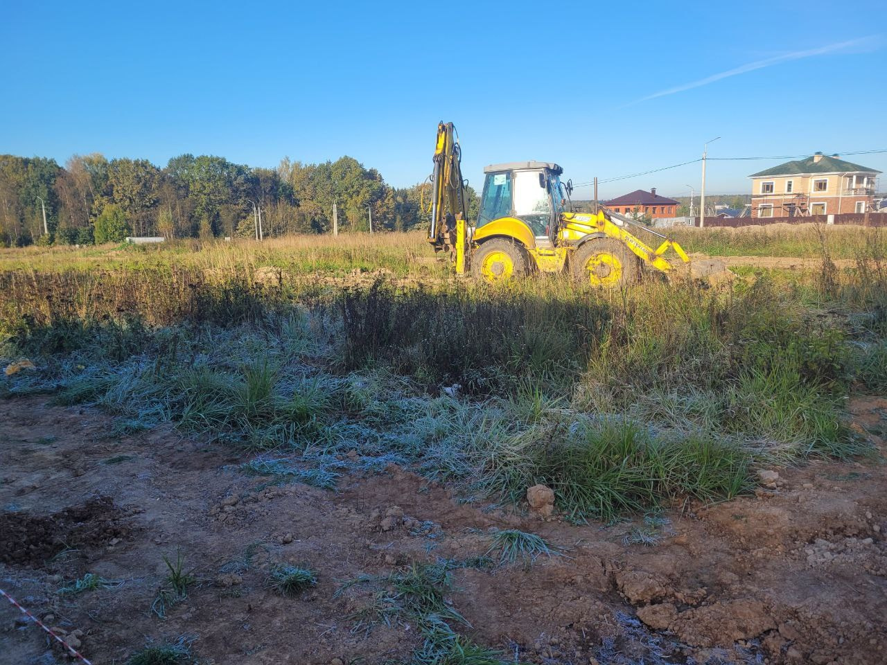 раскопка и разметка котлована 