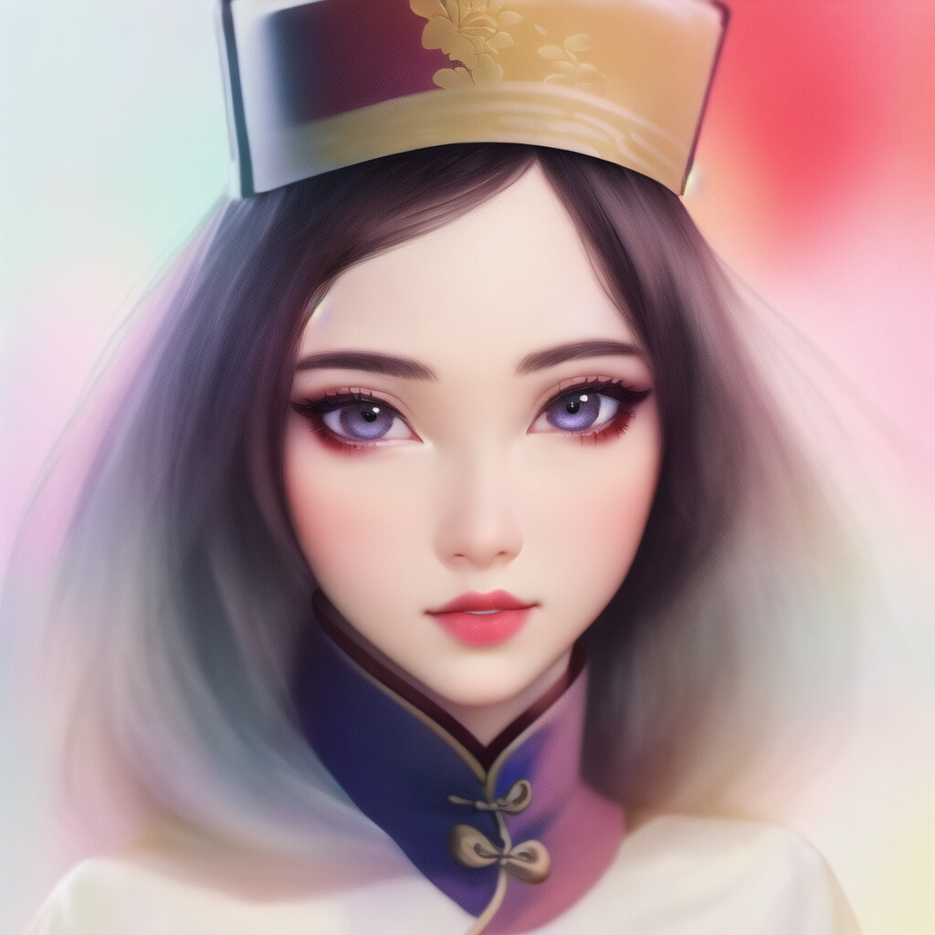 a digital painting of a woman wearing a crown, a detailed painting, fantasy art, digital painting