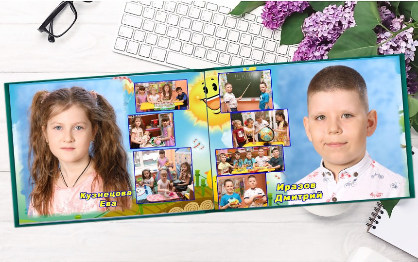 Фотокнига постраничная. Детская выездная фотостудия