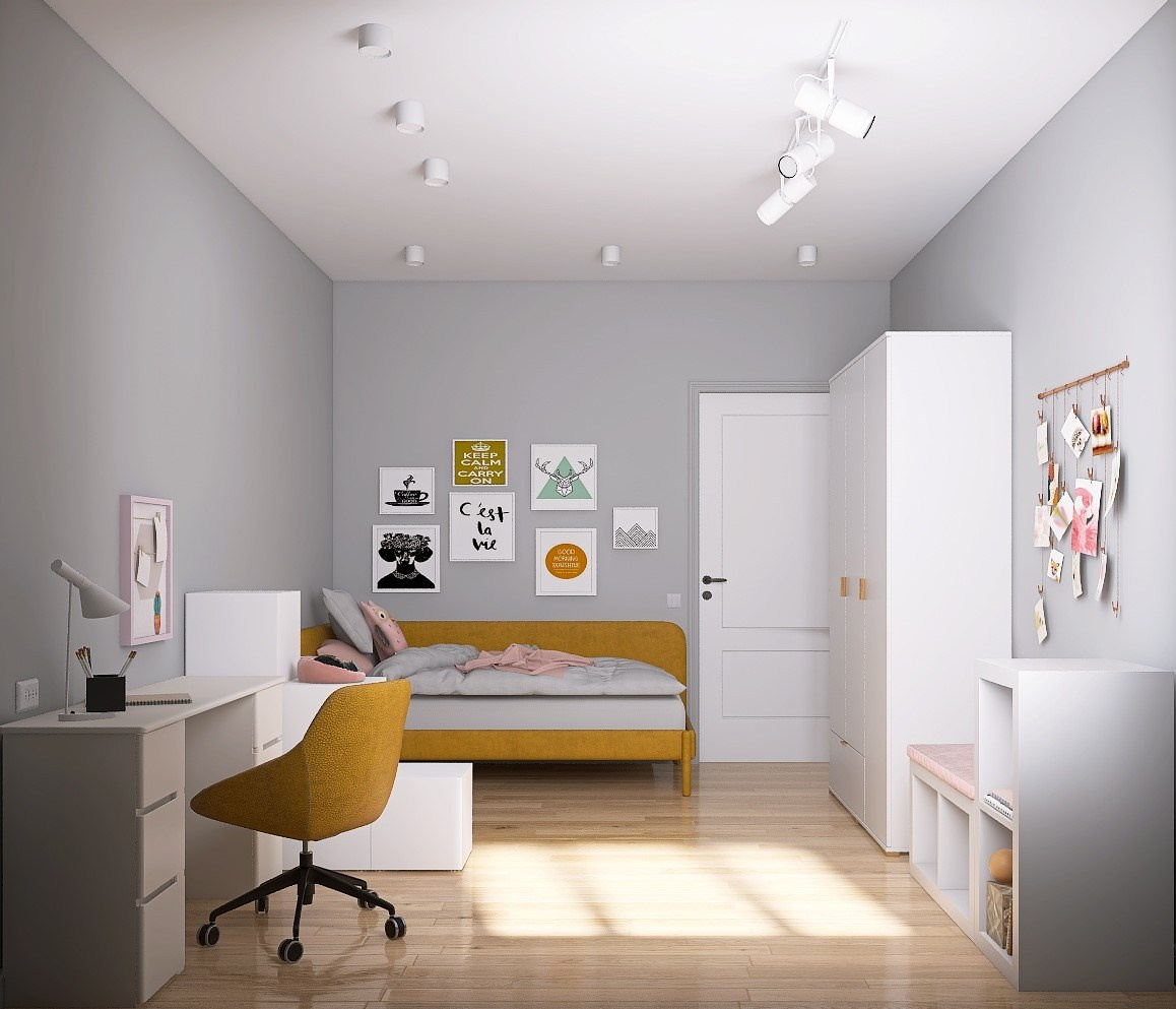 Дизайн-проект квартиры в старом фонде. Главная