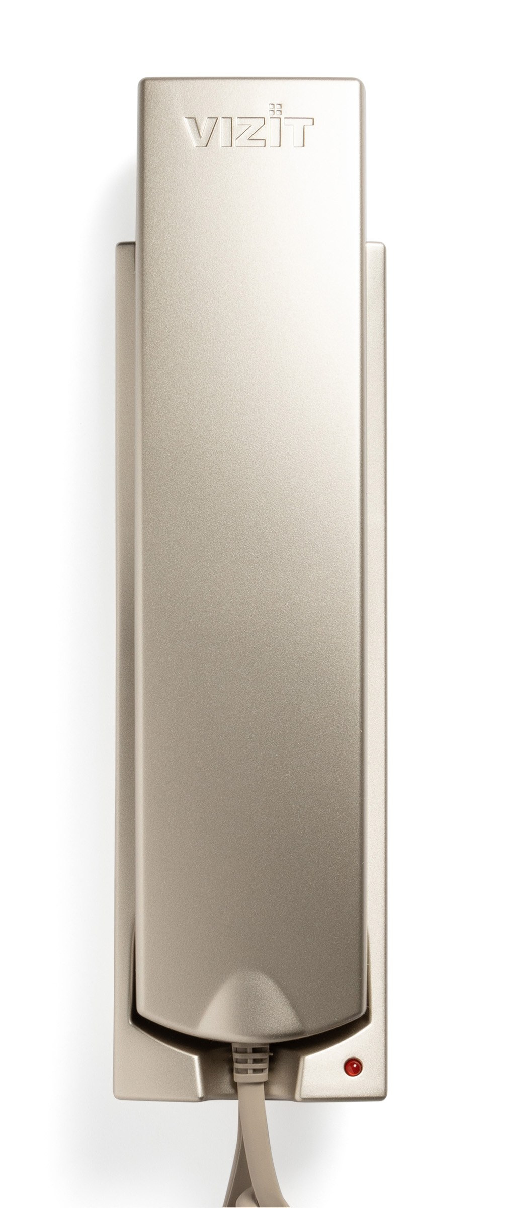 Золотистый домофон анфас на белом фоне | Съемка для Wildberries