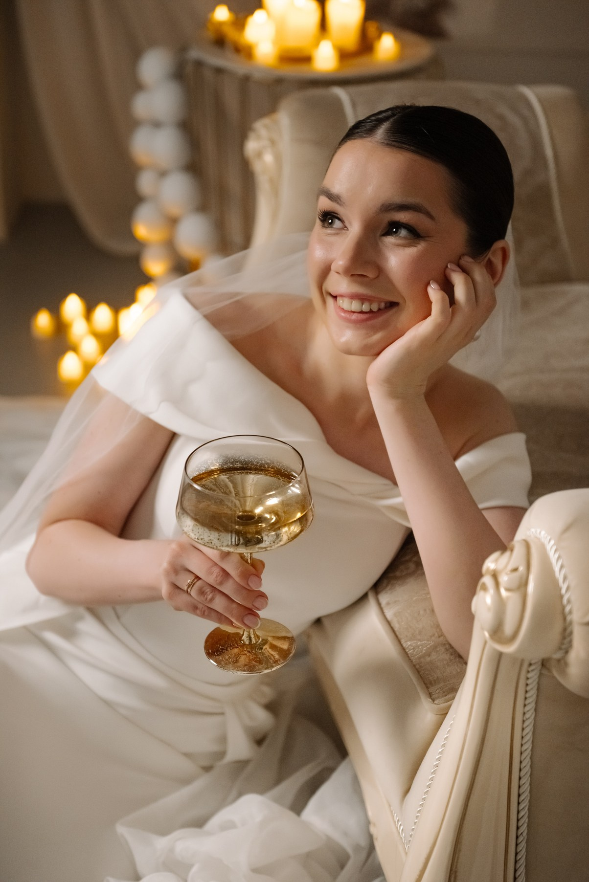 Вечерняя со свечами. Свадебный и семейный фотограф в Санкт-Петербурге Елена Худякова