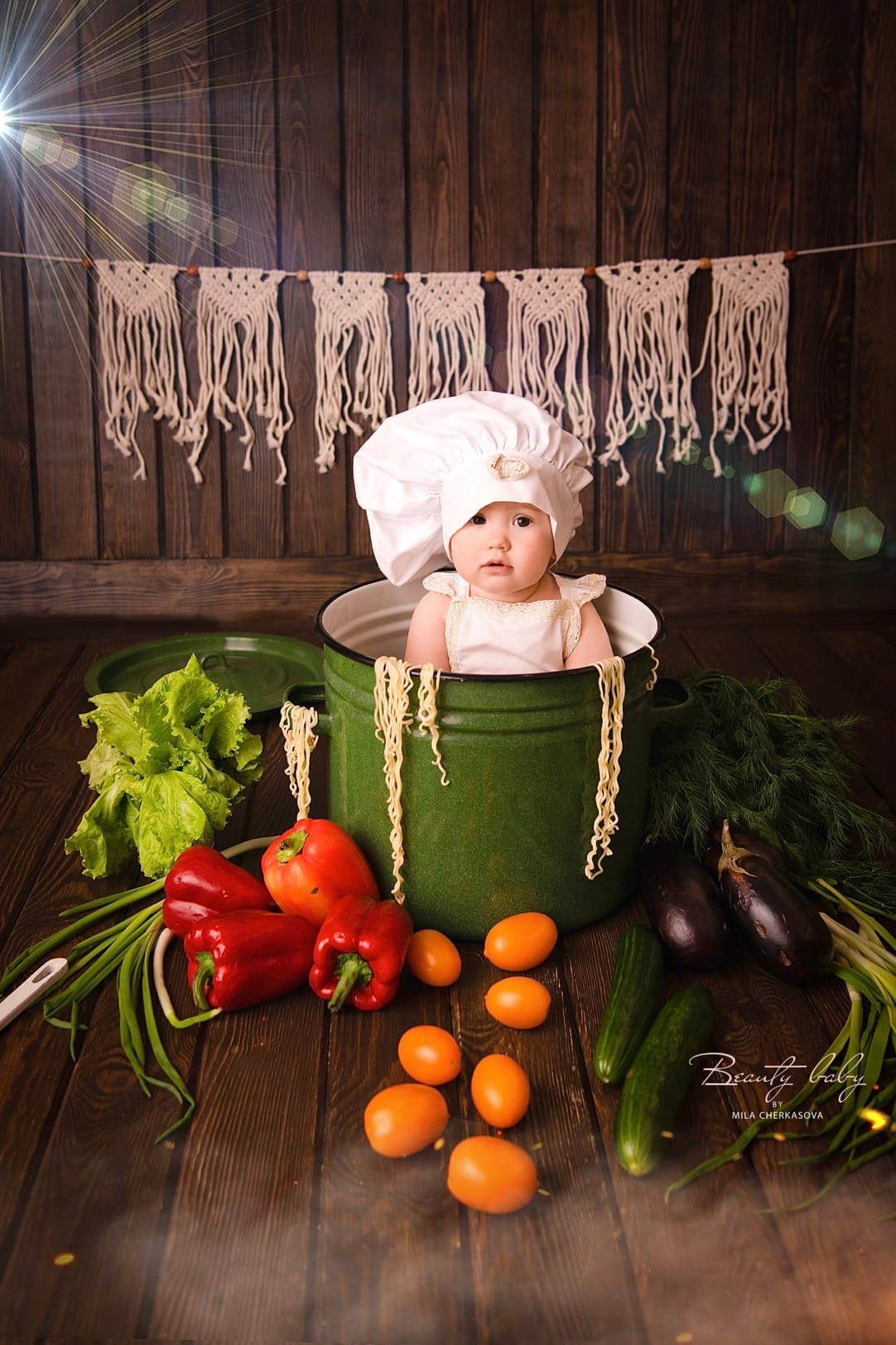 Поваренок. Дарина, годик. Семейный и детский фотограф в Красноярске Мила Черкасова